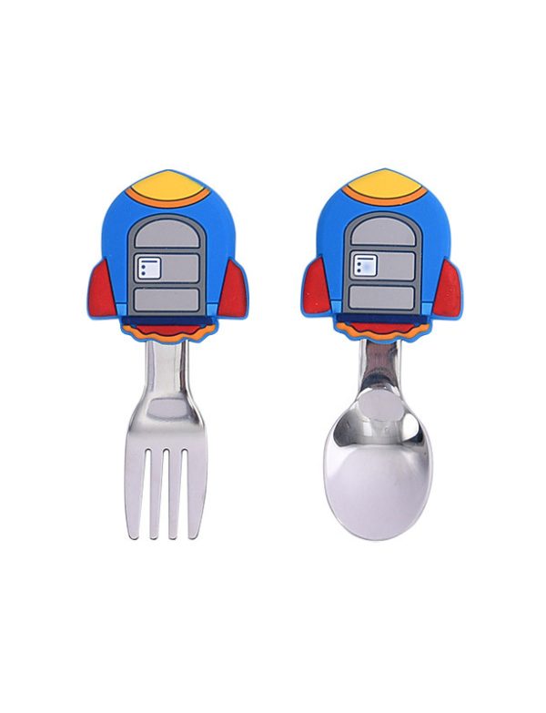 Stainless Steel Baby Flatware Fork Spoon